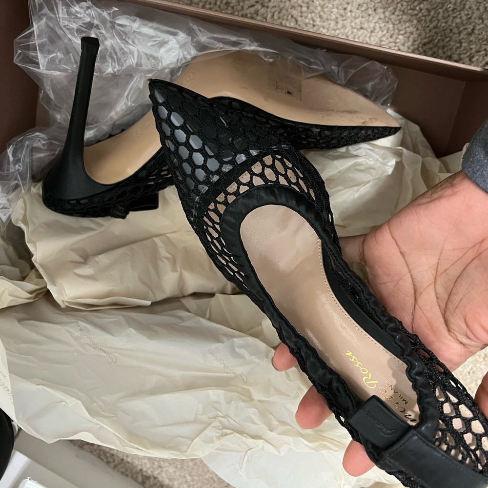 Gianvito Rossi Black mesh pumps - Picture 3 of 5